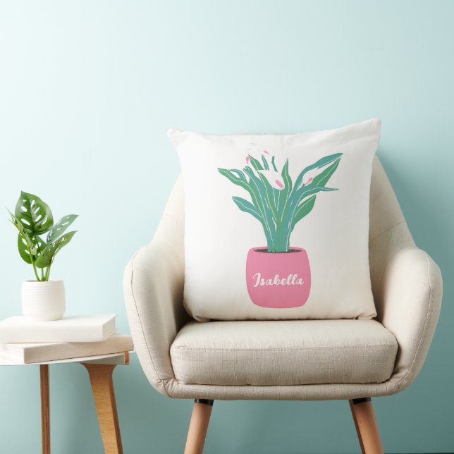 Almofada Personalizada Planta Lírio (Cadeira)