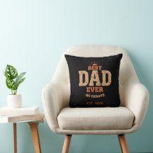Almofada Personalizada Retro Melhor Pai de Todos o