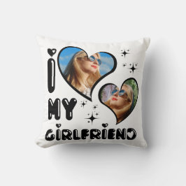 Almofada Personalizado 2 Foto que eu amo meu Namorada