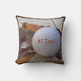 Almofada Personalizado com a bola de golfe Amarelo Name