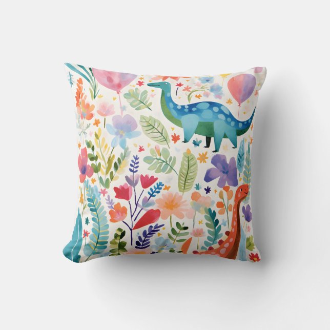 Almofada Personalizado do Dinossauro Infantil (Frente)