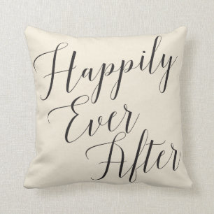 Almofada Personalizado feliz nunca após Wedding a lembran