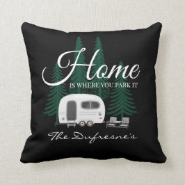 Almofada Personalizado "Home Is Where You Park It"  