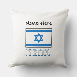 Almofada Personalizado Israel e Bandeira Israelense