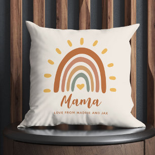 Almofada Personalizado Mama Boho Moderno Na moda Rainbow Su