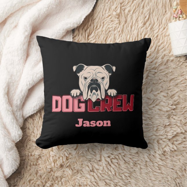Almofada Personalizado para Buldogue da Tripulação de Cães (Cobertor)