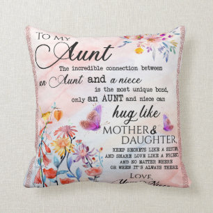 Almofada Personalizado Para Minha Tia Da sobrinha