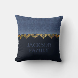 Almofada Personalizar a Cor damasco Escura Elegante