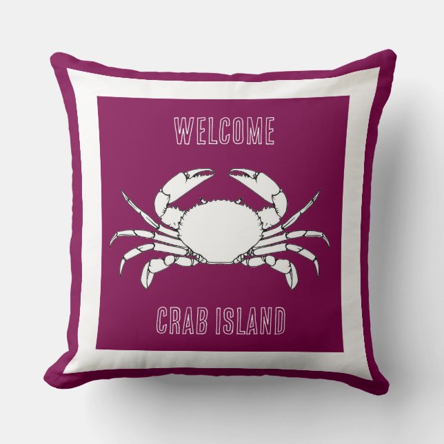 Almofada Personalizar O Almoço - Bem-Vindo À Ilha Do Carang (Frente)