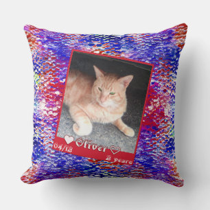 Almofada Personalizar o animal de estimação do gato fotográ