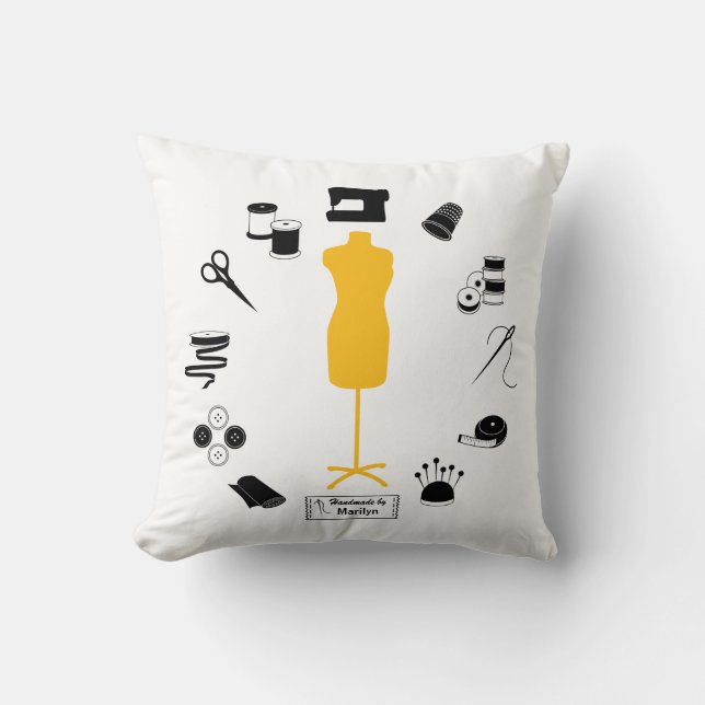 Almofada Personalizar o Travesseiro de etiquetas (Frente)