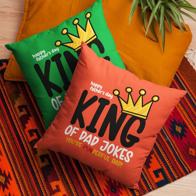 Almofada Personalizar Rei das Piadas Pais (Criador carregado)
