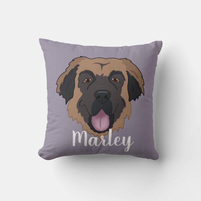 Almofada Personalizável Leonberger (Frente)