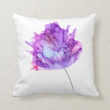 Personalizável! Púrpura hydrangea mão pintada flor