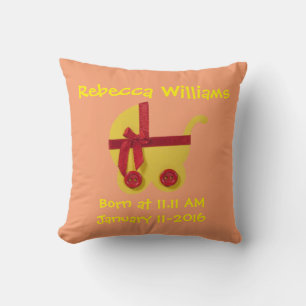 Almofada Personalize, Amarelo Brilhante, carrinho de bebê v