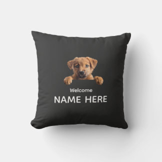 Almofada Personalize Cachorrinho de Boas-Vindas Fofo