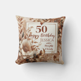 Almofada Personalize este feliz aniversário
