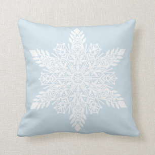 Almofada Personalize este travesseiro do floco de neve
