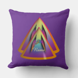 Almofada Personalize Logotipo Glare Duplo Cone Roxo 