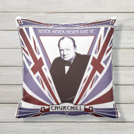 Almofada Personalize o art deco Union Jack de Winston