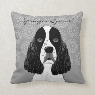 Almofada Personalize o cão do Spaniel de Springer inglês