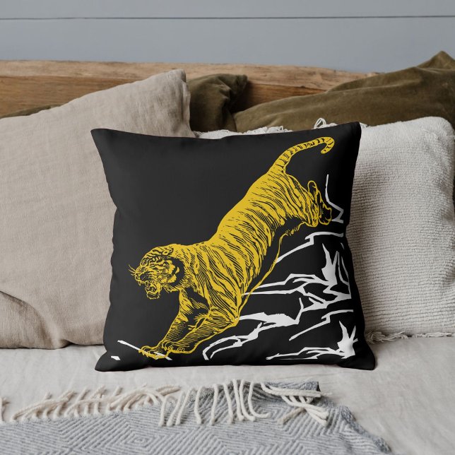 Almofada Personalize o Impressão Safari Wildlife Cat Design (Criador carregado)