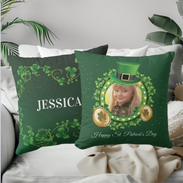 Almofada Personalize o nome e a Rua fotográfica. (Criador carregado)