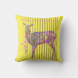 Almofada Personalize o sonho com cervo, Travesseiro decorat