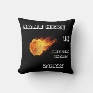 Almofada Personalize o Travesseiro de basquete com o nome d