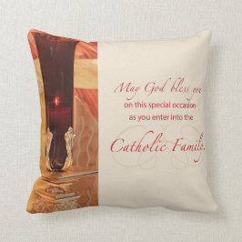 Almofada Personalize, RCIA Parabéns, Católico, Vermelho