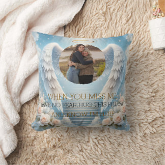 Almofada Personalized Angel Memorial Pillow with Photo