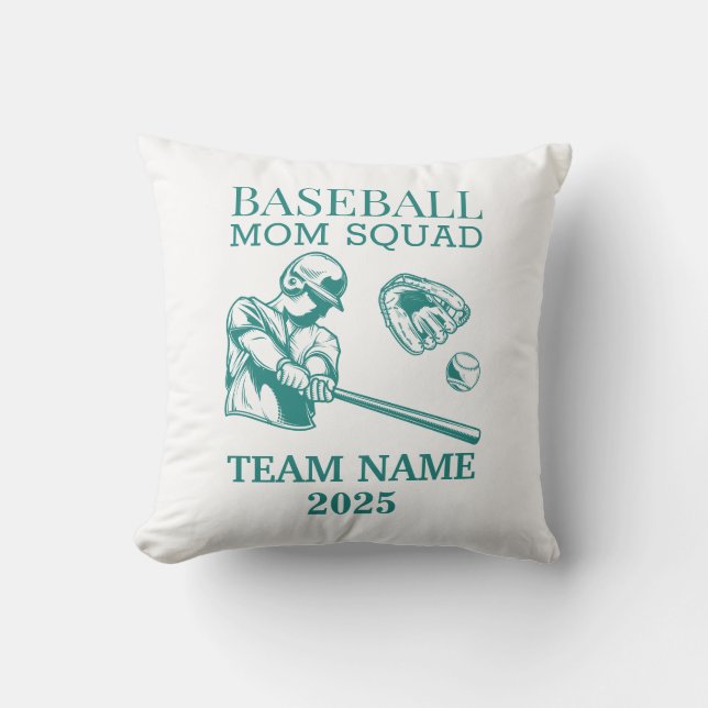 Almofada Personalized baseball mom  (Frente)
