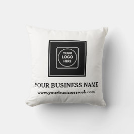Almofada Personalized Business Logo Branding Throw Pillow