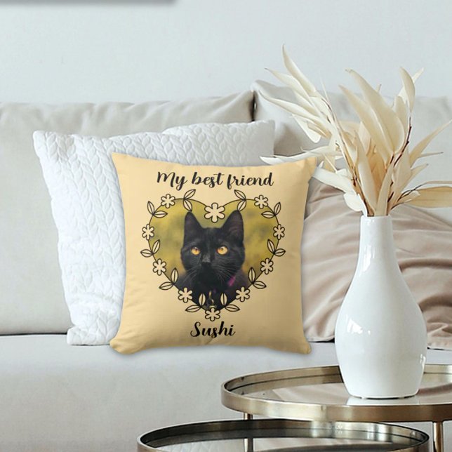 Almofada Personalized Cat Lover Throw Pillow (Criador carregado)