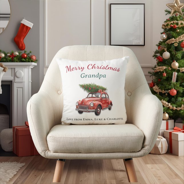Almofada Personalized Christmas Grandpa Pillow Gift (Criador carregado)