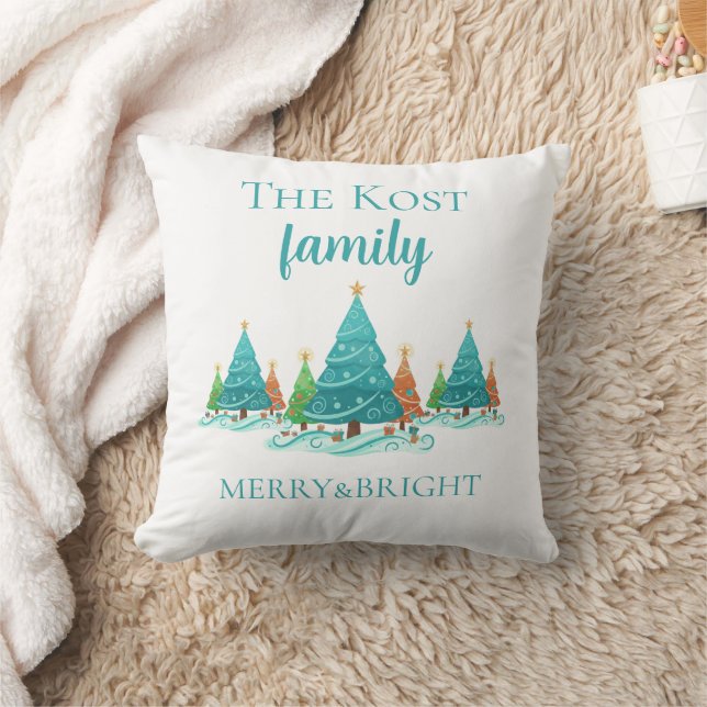 Almofada Personalized Christmas Throw Pillow (Cobertor)