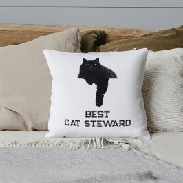 Almofada Personalized Cute Black Cat Photo Funny Quote Pet