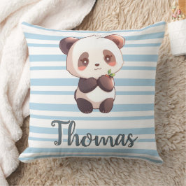 Almofada Personalized Cute Panda Throw Pillow