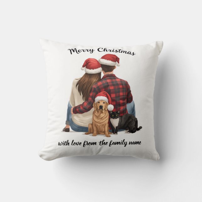 Almofada Personalized Family Christmas 2025 (Frente)