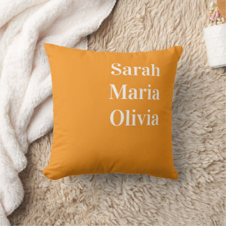 Almofada Personalized Family Name Throw Pillow Case, Custom