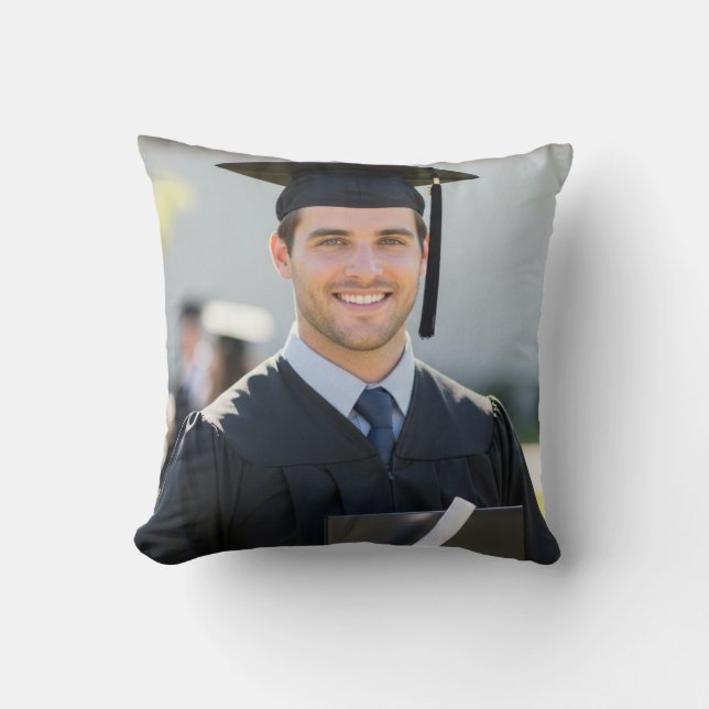 Almofada Personalized Graduation Photo Keepsake Memory Gift (Frente)