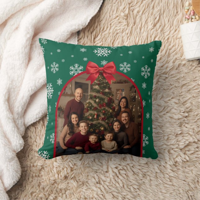 Almofada Personalized Holiday Cushion with Editable photo (Cobertor)