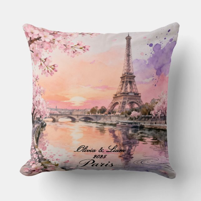 Almofada Personalized Paris Couple’s Keepsake (Frente)