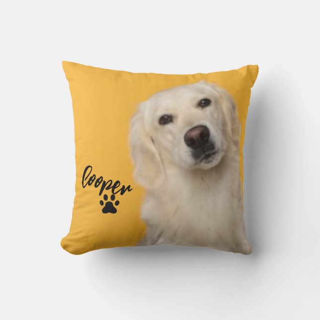 Almofada Personalized Pet  Photo Dog Lover with Photo (Frente)