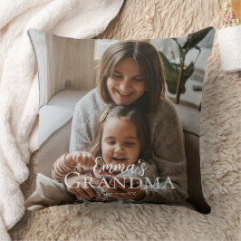 Almofada Personalized Photo & Custom Text Grandma Since -