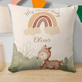 Almofada Personalized rainbow pillow with name