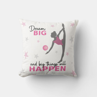 Almofada Personalized Rhythmic Gymnast "Dream Big" Throw Pi