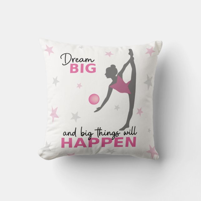 Almofada Personalized Rhythmic Gymnast "Dream Big" Throw Pi (Frente)