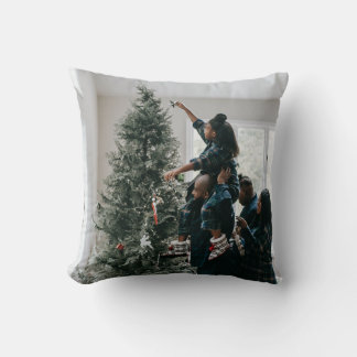 Almofada Personalized Two Sided Family Christmas Photo