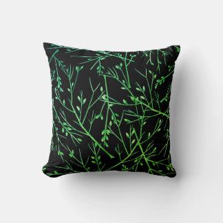 Almofada Perucas verdes em preto